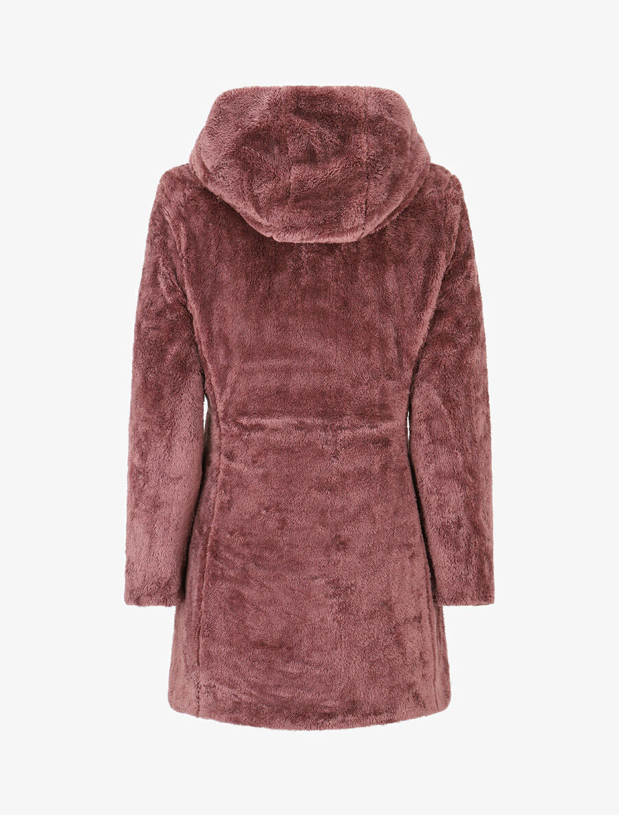 Doudoune réversible uni à capuche - Violet - 5