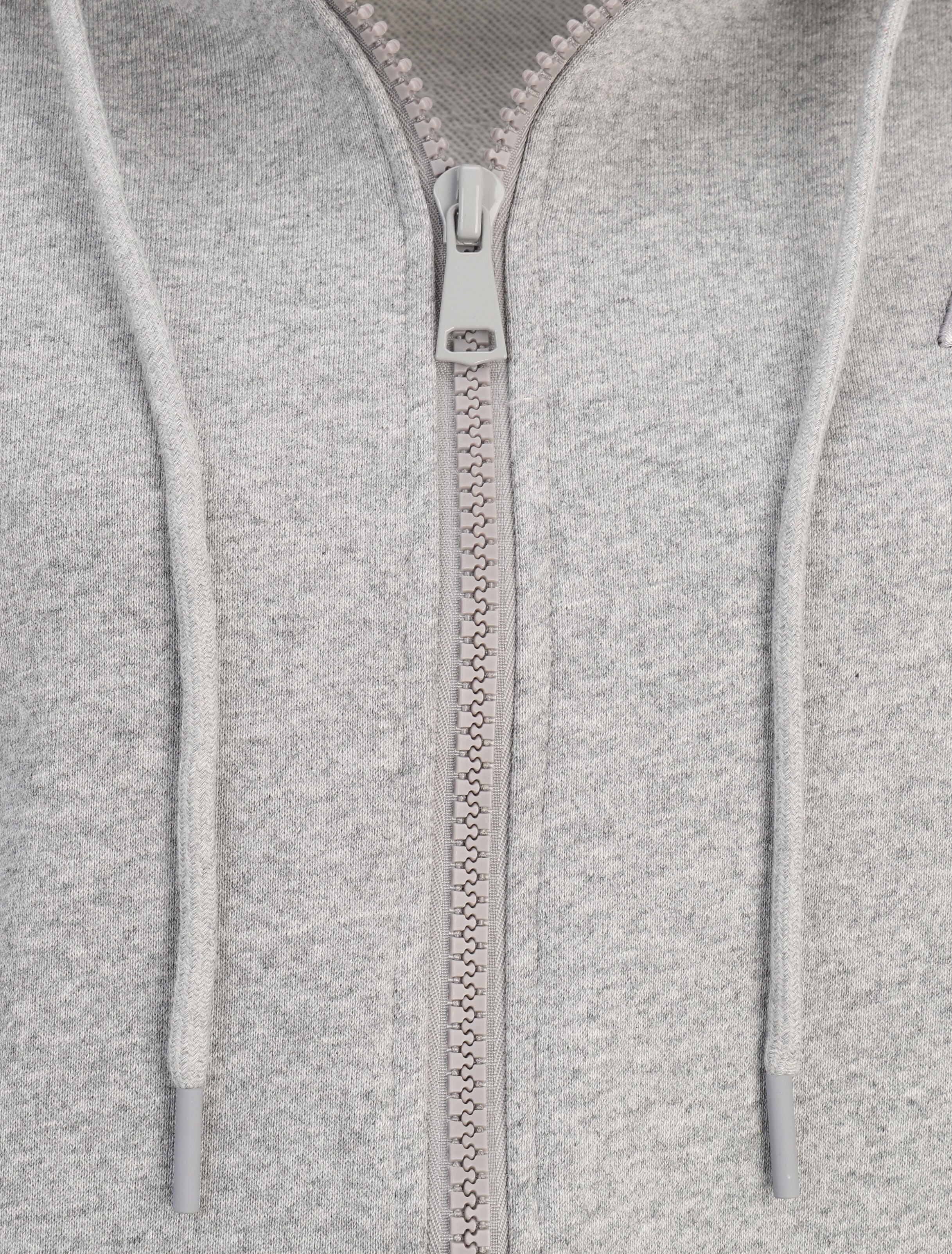 Sweat à capuche zippé - Gris chiné - 3