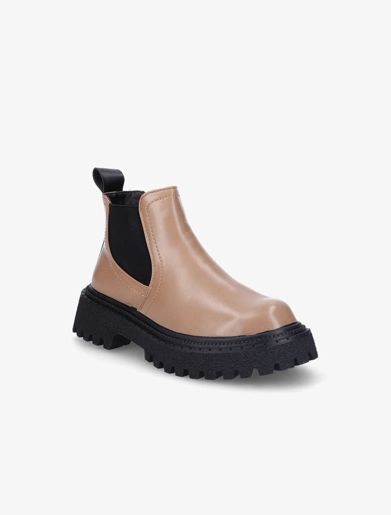 Chelsea boots à semelles texturées et crantées - Taupe - 2