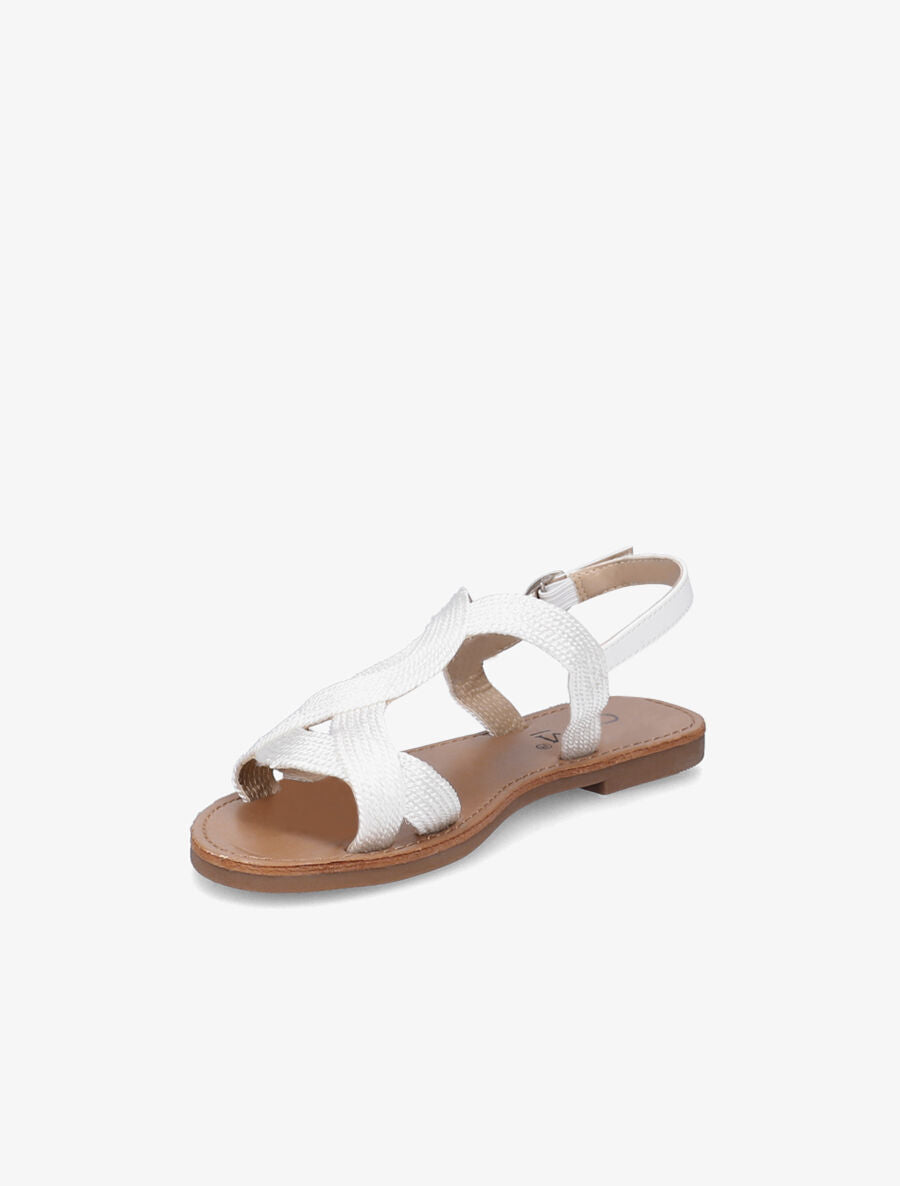 Nu-pieds à ganses torsadées - Blanc - 3