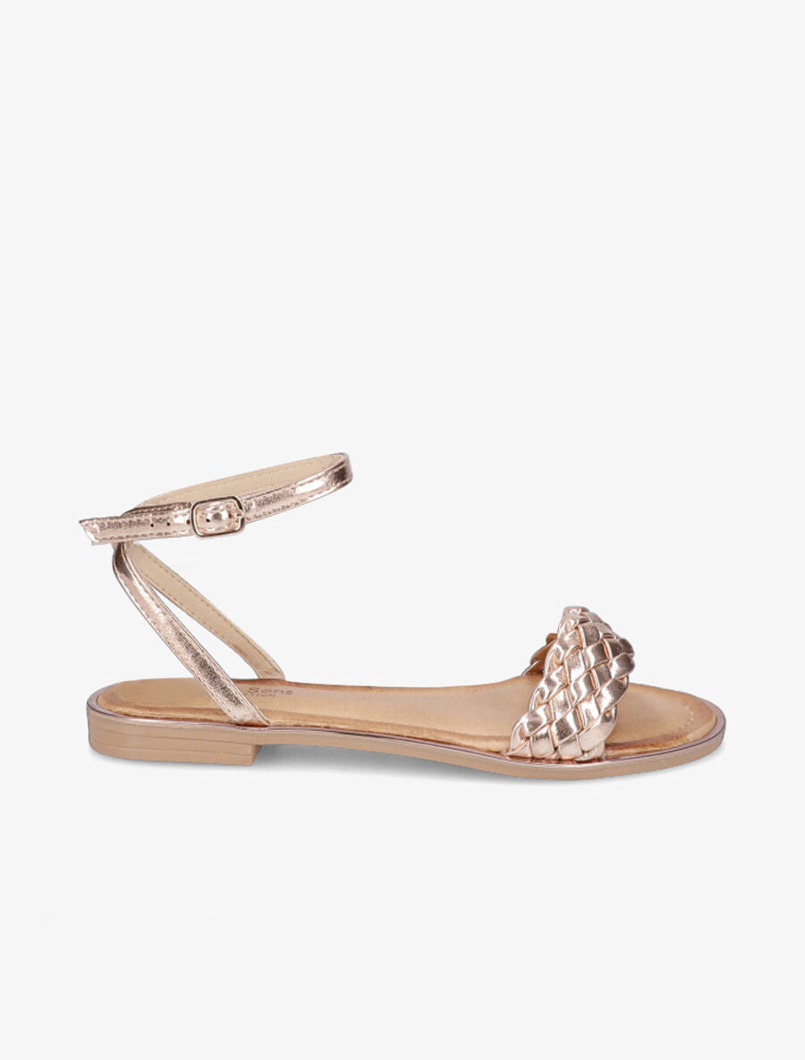 Nu-pieds tressés - Rose gold - 2