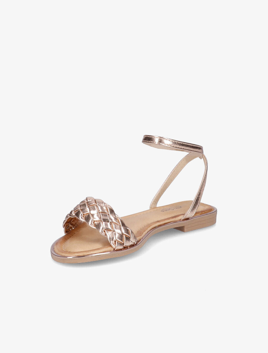 Nu-pieds tressés - Rose gold - 3