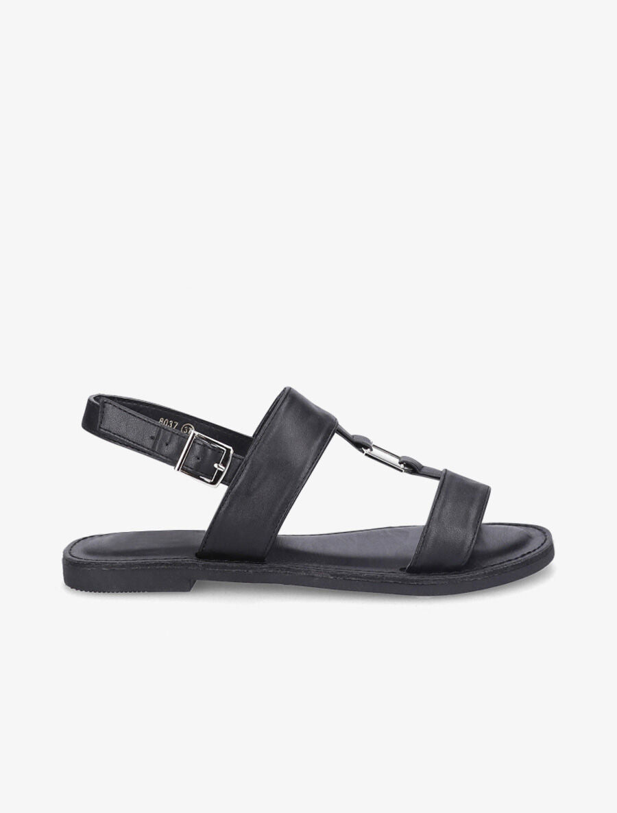 Nu-pieds à boucle géométrique - Noir - 1