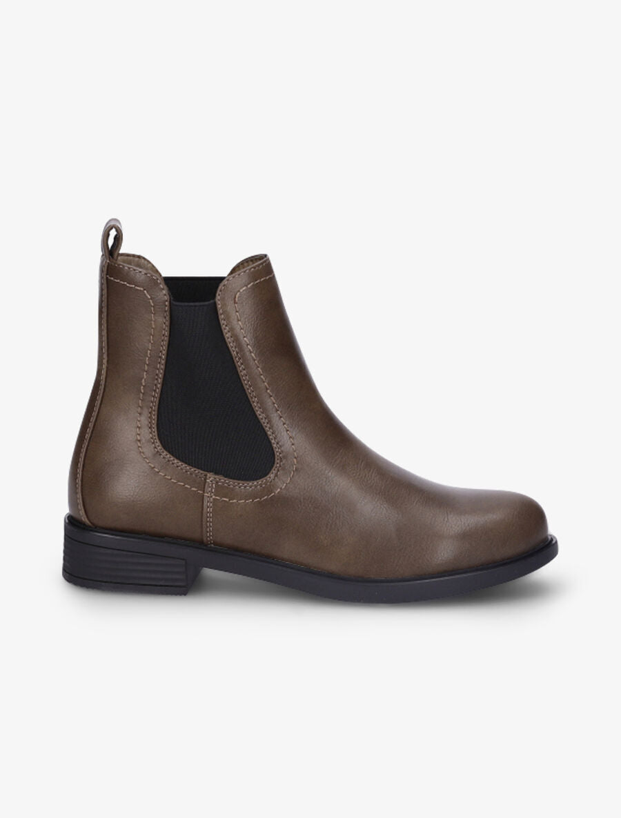 Chelsea boots en simili - Taupe - 5