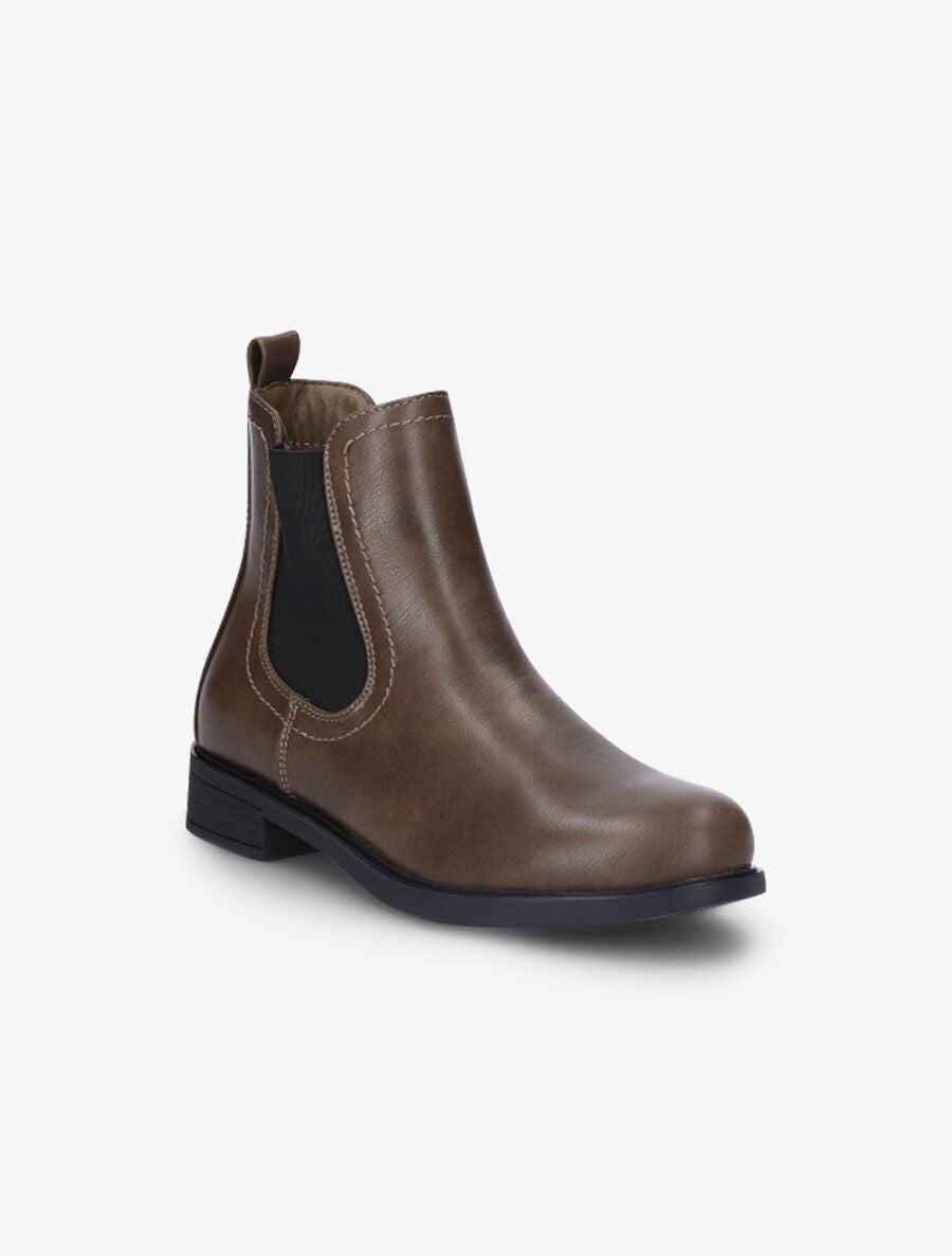 Chelsea boots en simili - Taupe - 2