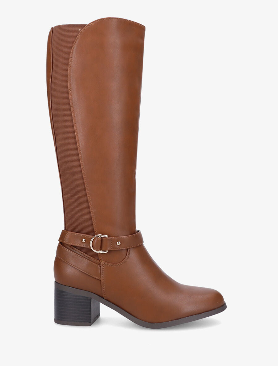 Bottes à contrefort élastiqué - Camel - 5
