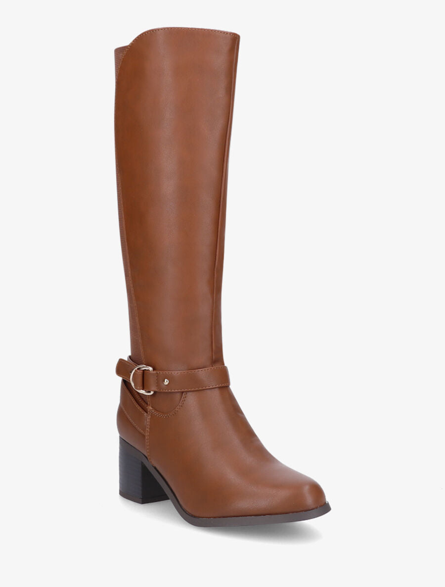 Bottes à contrefort élastiqué - Camel - 2