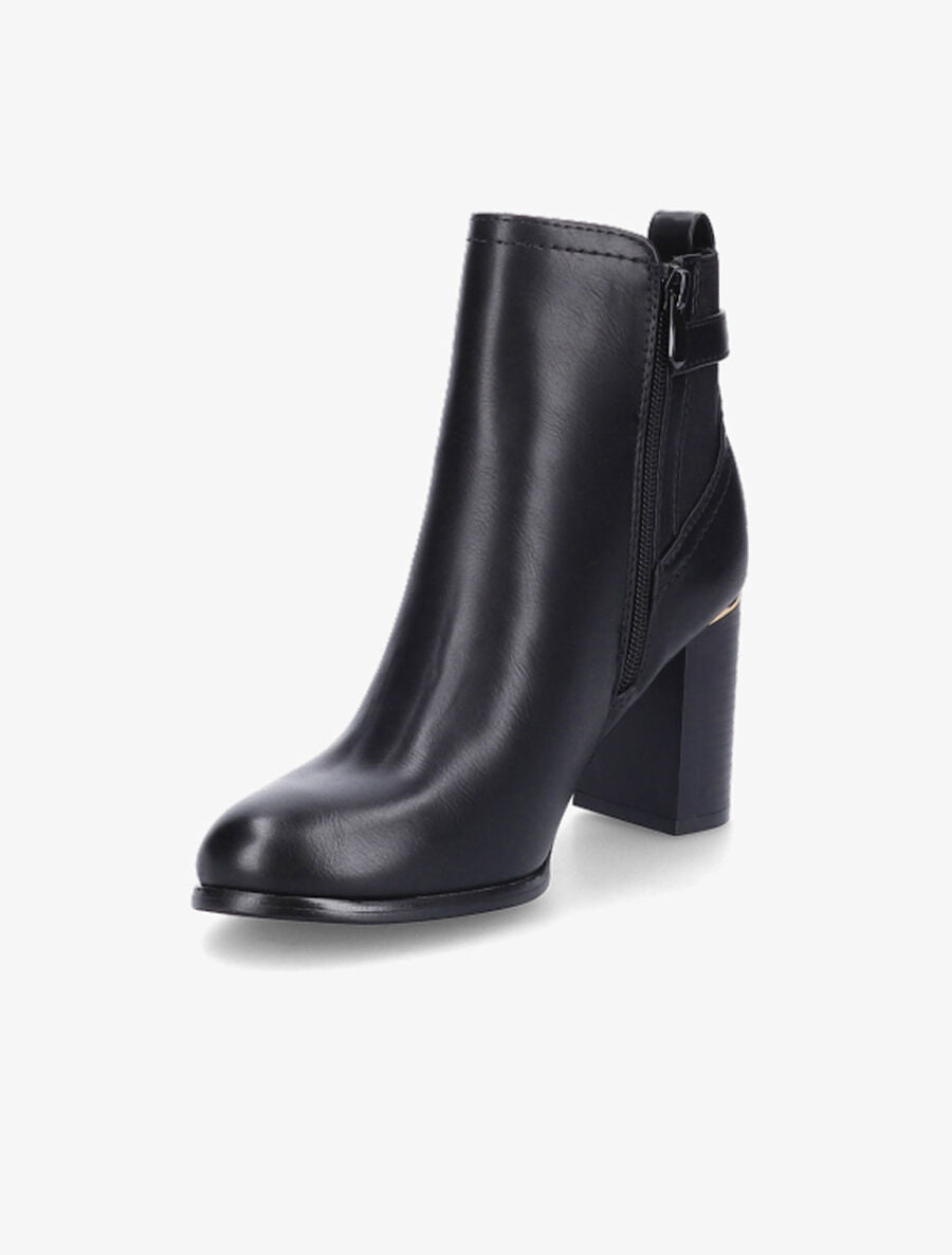 Bottines à talon et boucle - Noir - 3