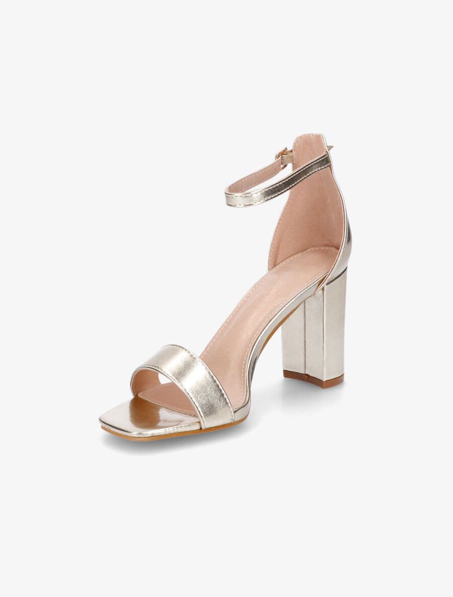 Sandales minimalistes à talon - Or - 3