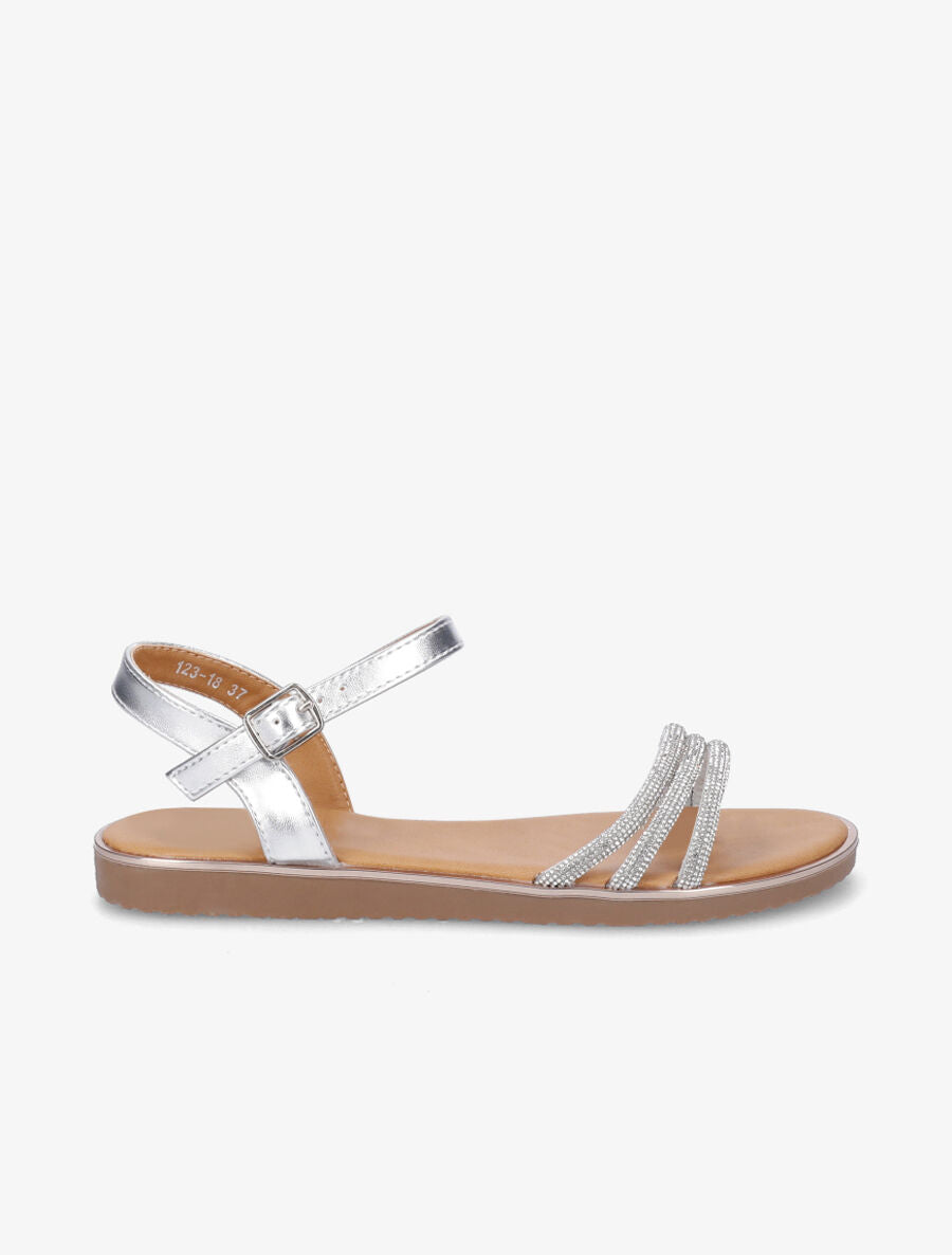 Nu-pieds à strass - Argent - 1