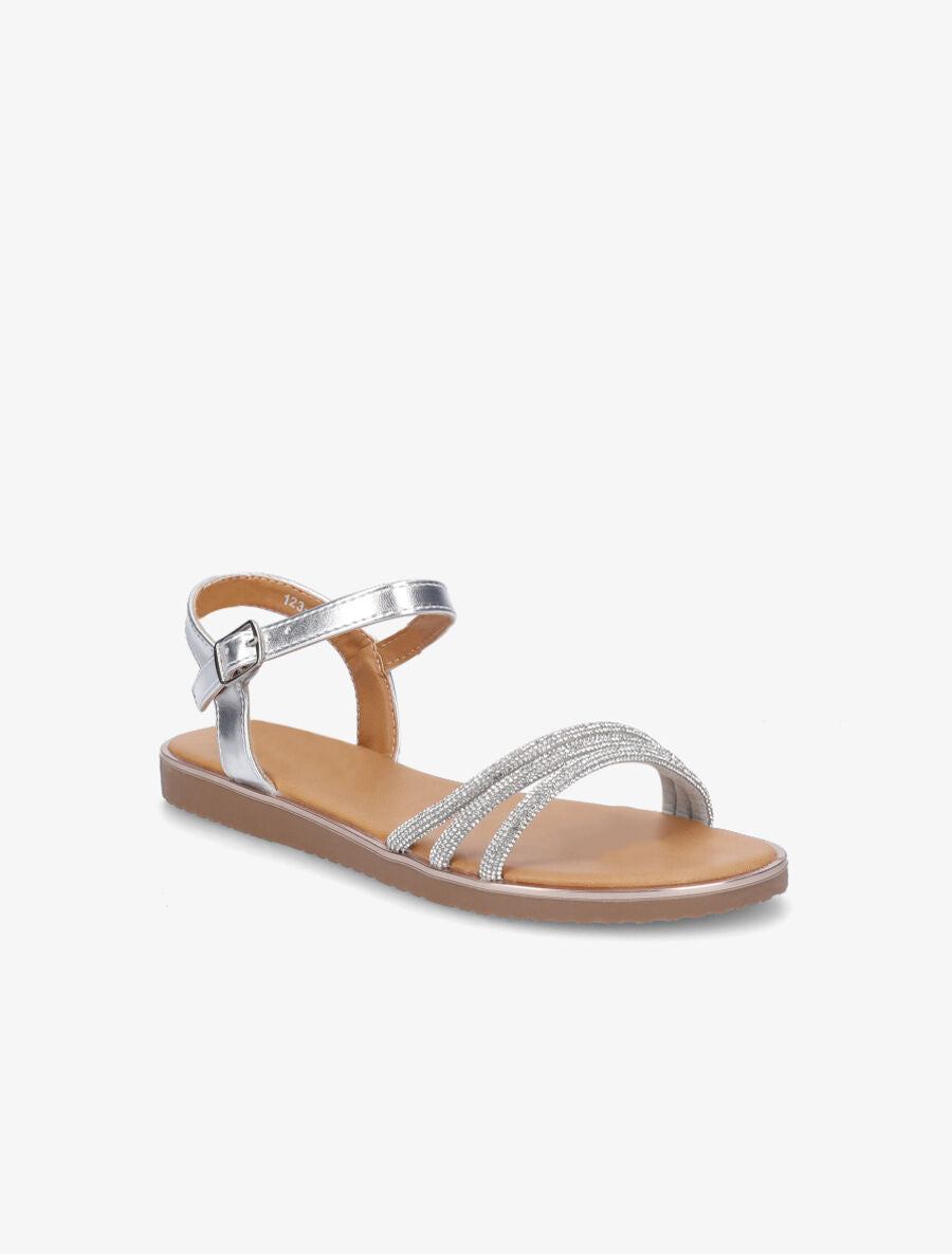 Nu-pieds à strass - Argent - 2