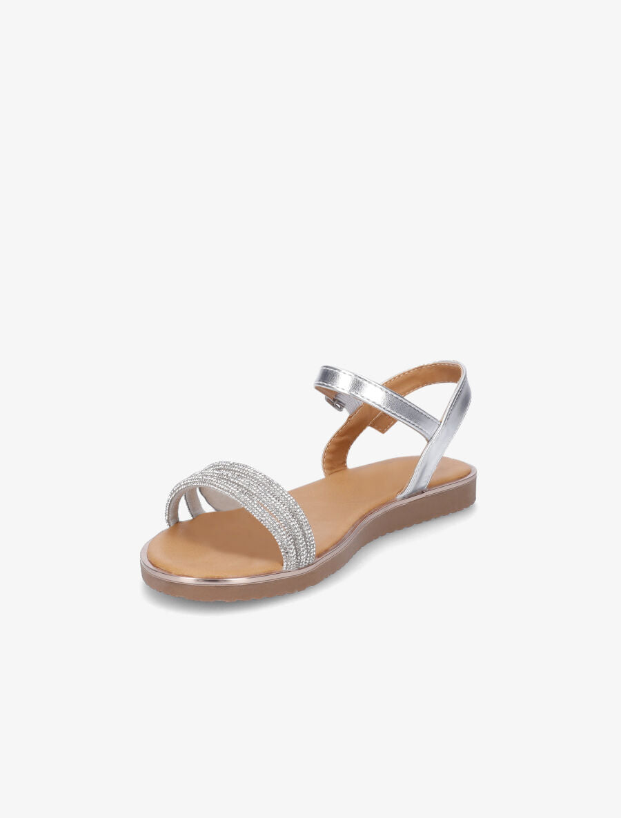 Nu-pieds à strass - Argent - 3