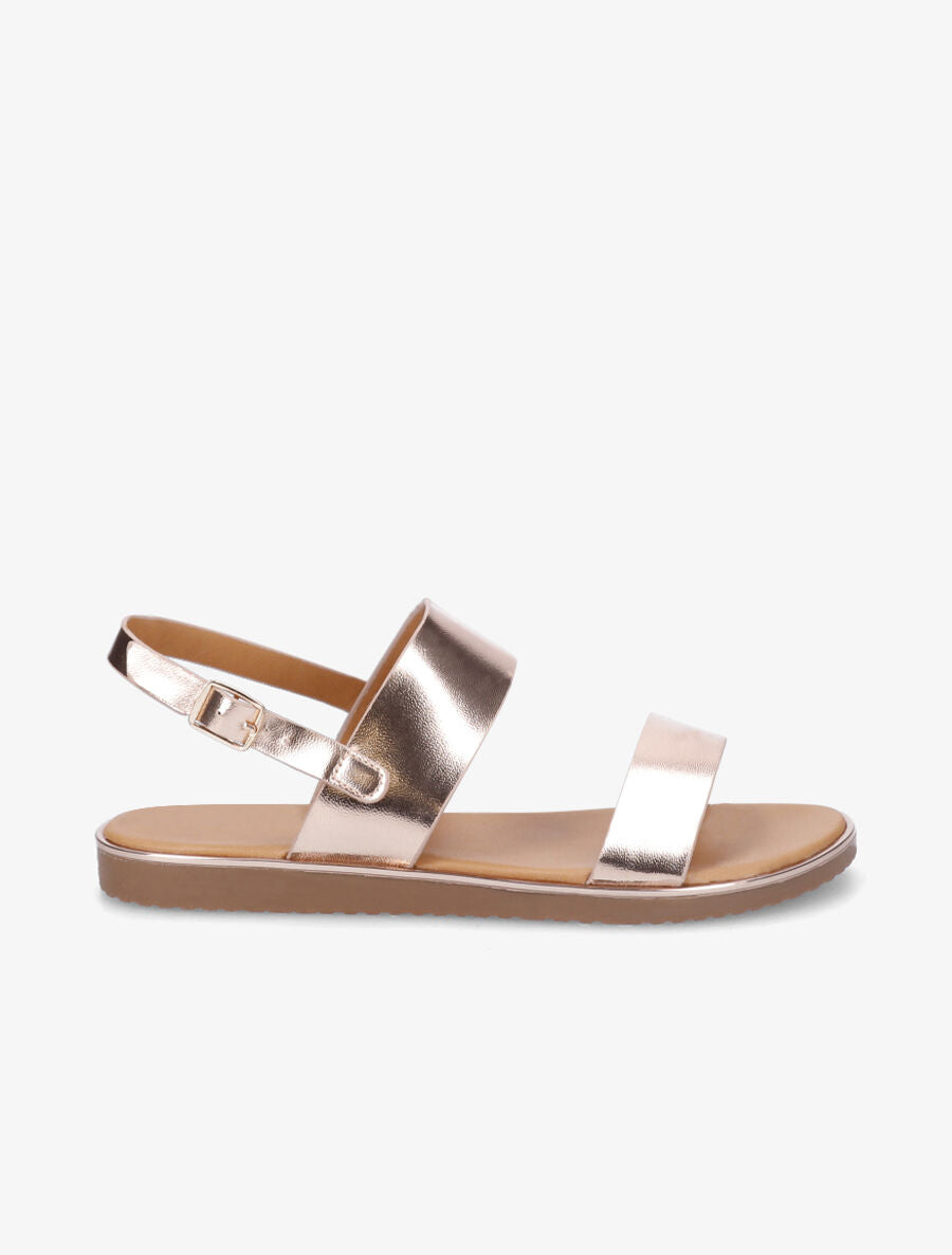 Nu-pieds classiques en simili - Rose gold - 5