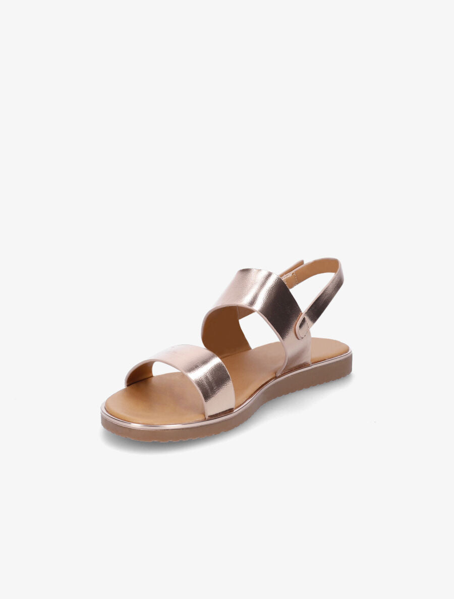 Nu-pieds classiques en simili - Rose gold - 3