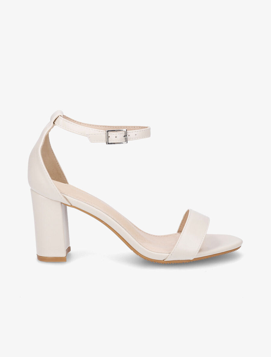 Sandales hautes à bride - Beige - 5