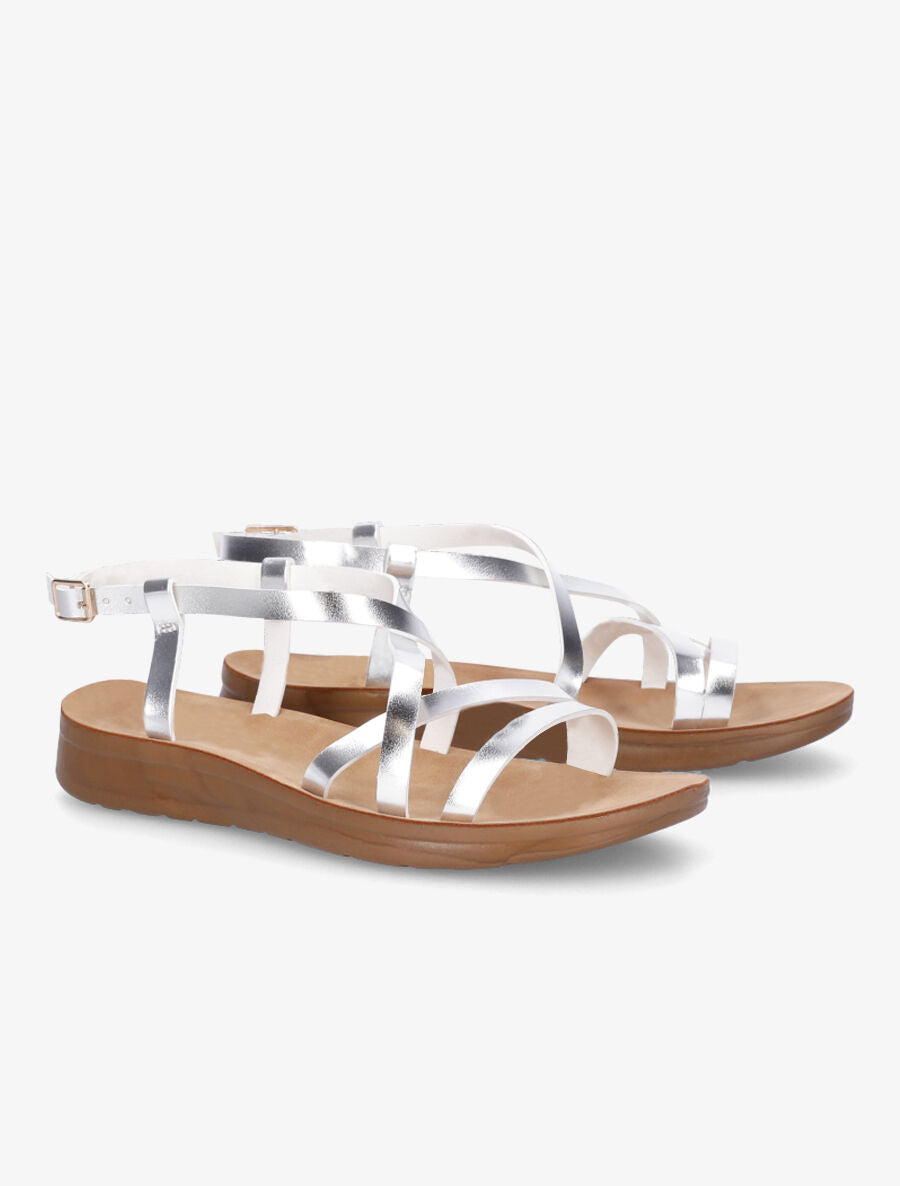Nu-pieds basiques - Argent - 4