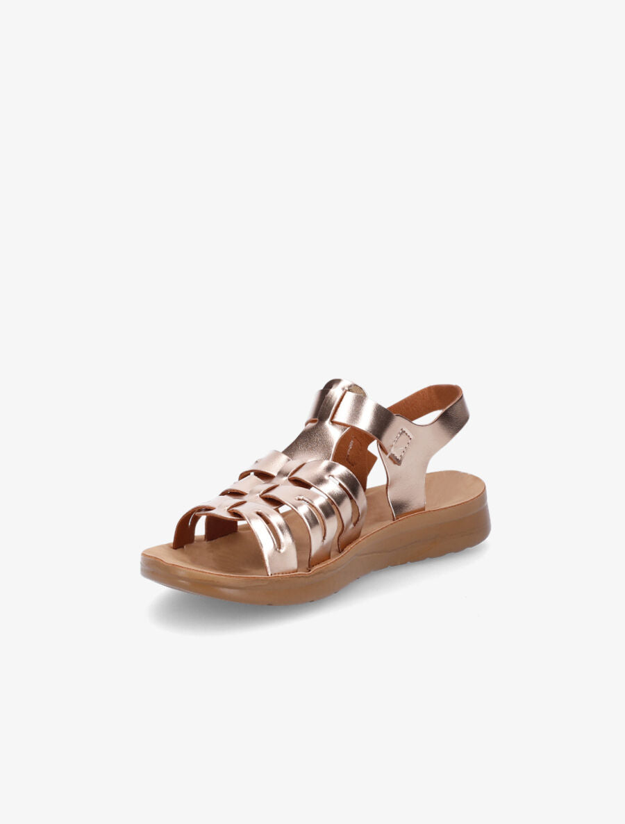 Nu-pieds style spartiates - Rose gold - 3