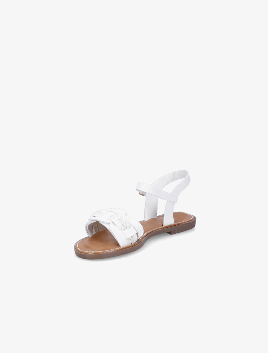 Nu pieds bi-matière uni - Blanc - 3