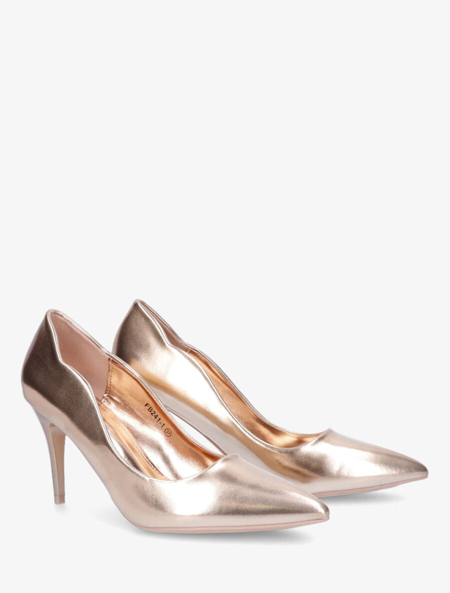 Escarpins hauts à bout pointu - Rose gold - 4