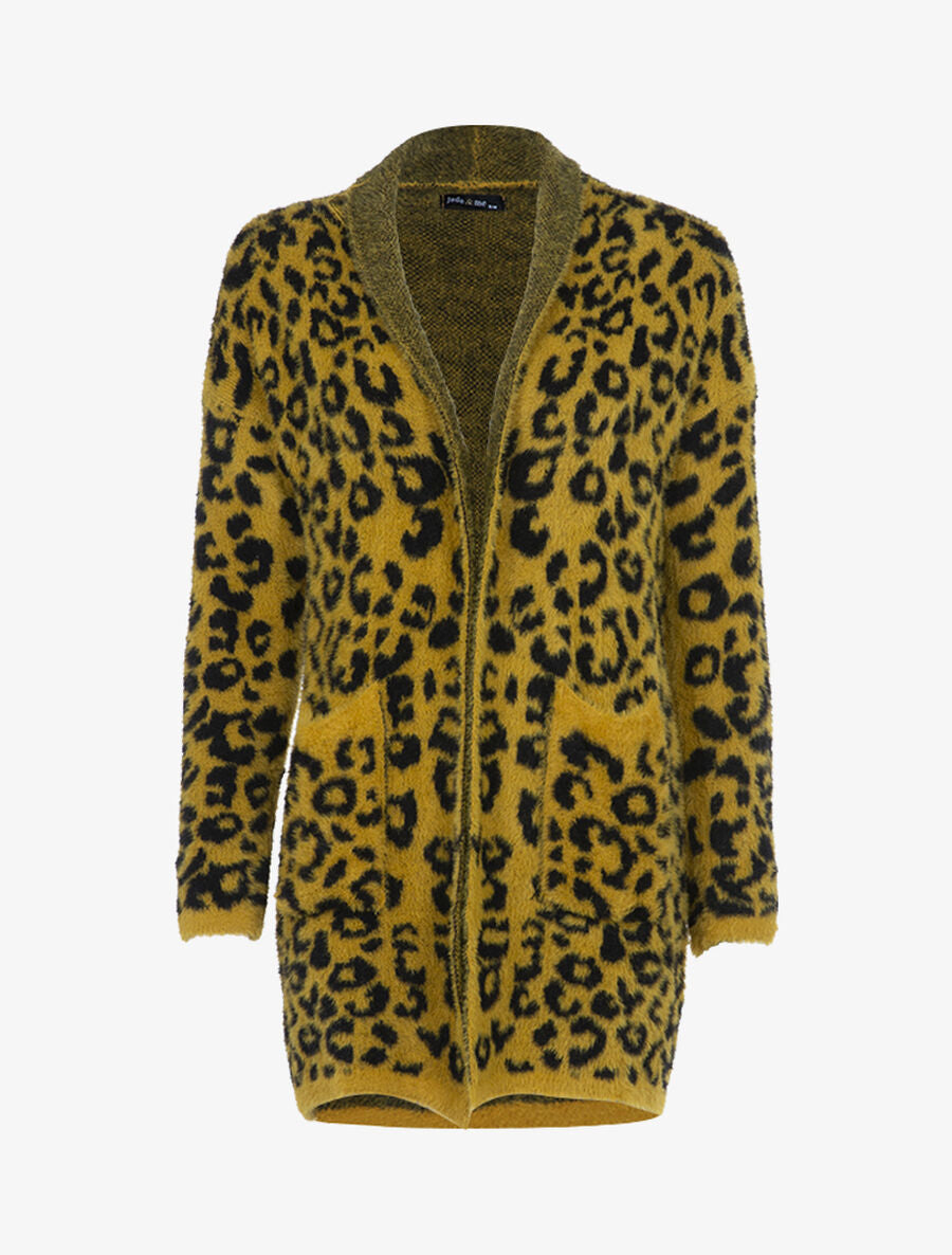 Gilet en pilou à imprimés - Jaune - 1