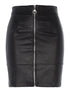 Jupe en simili zip avant - noir - 3