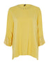 Blouse ample à manchons sequins - jaune - 1