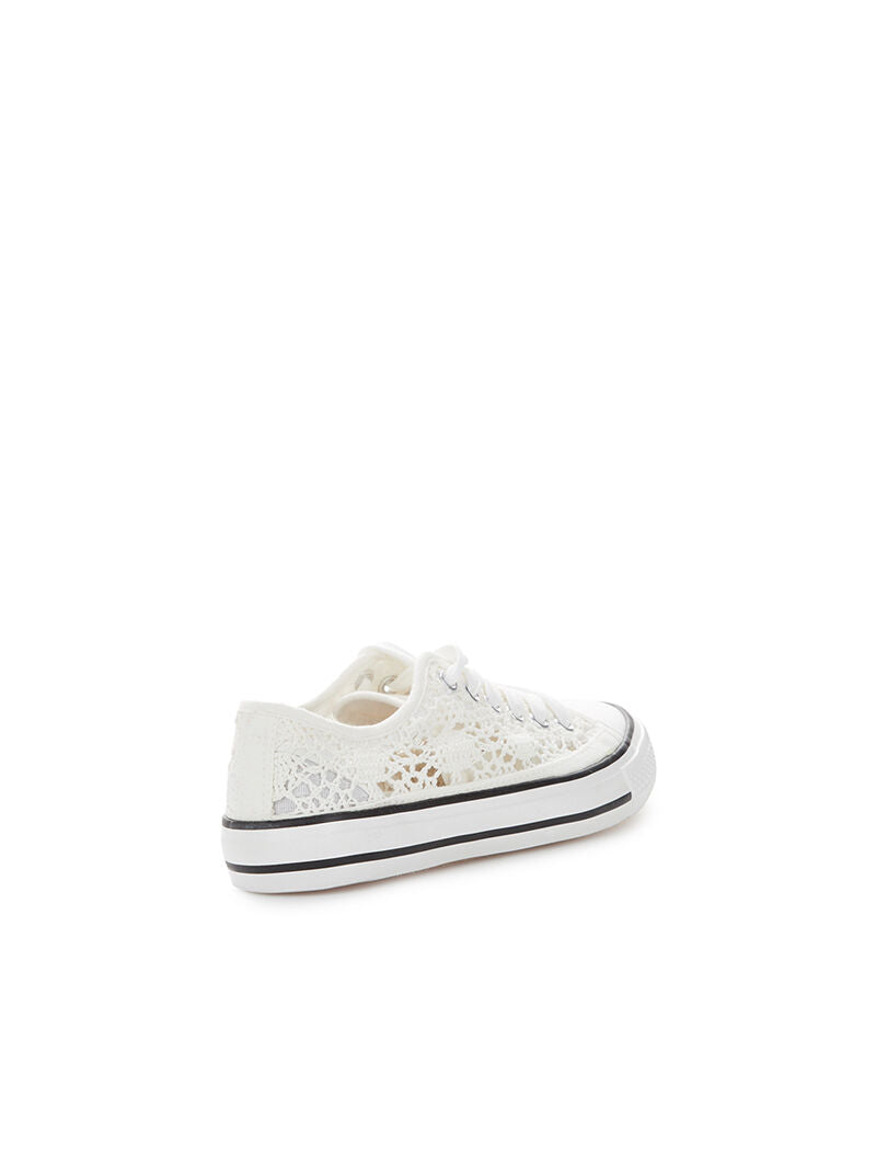 Sneakers en crochet - blanc - 4