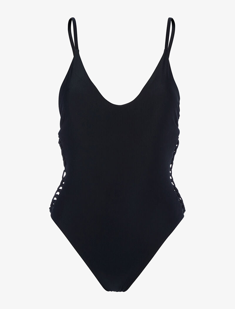 Monokini ajouré sur les côtés - noir - 4