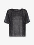 Blouse transparente à motifs étoilés - noir - 3