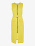 Robe longue légère à zip - jaune - 3