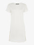 Robe transparente pailletée à bords cloutés - blanc - 3