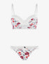 Ensemble imprimé floral et culotte - blanc - 1