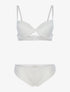 Ensemble dentelle ajourée et tanga - ecru - 3