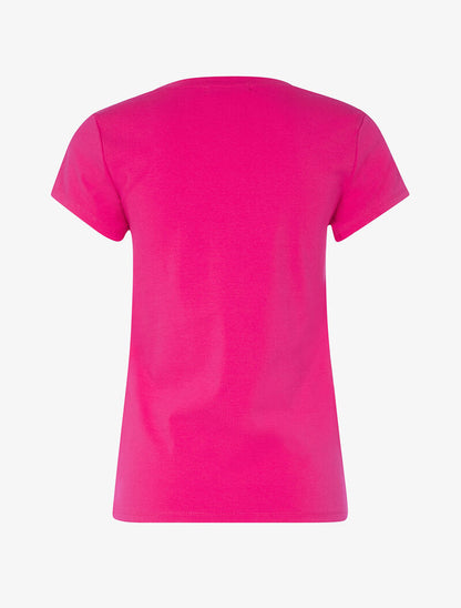 T-shirt portrait à la plage - fushia - 2