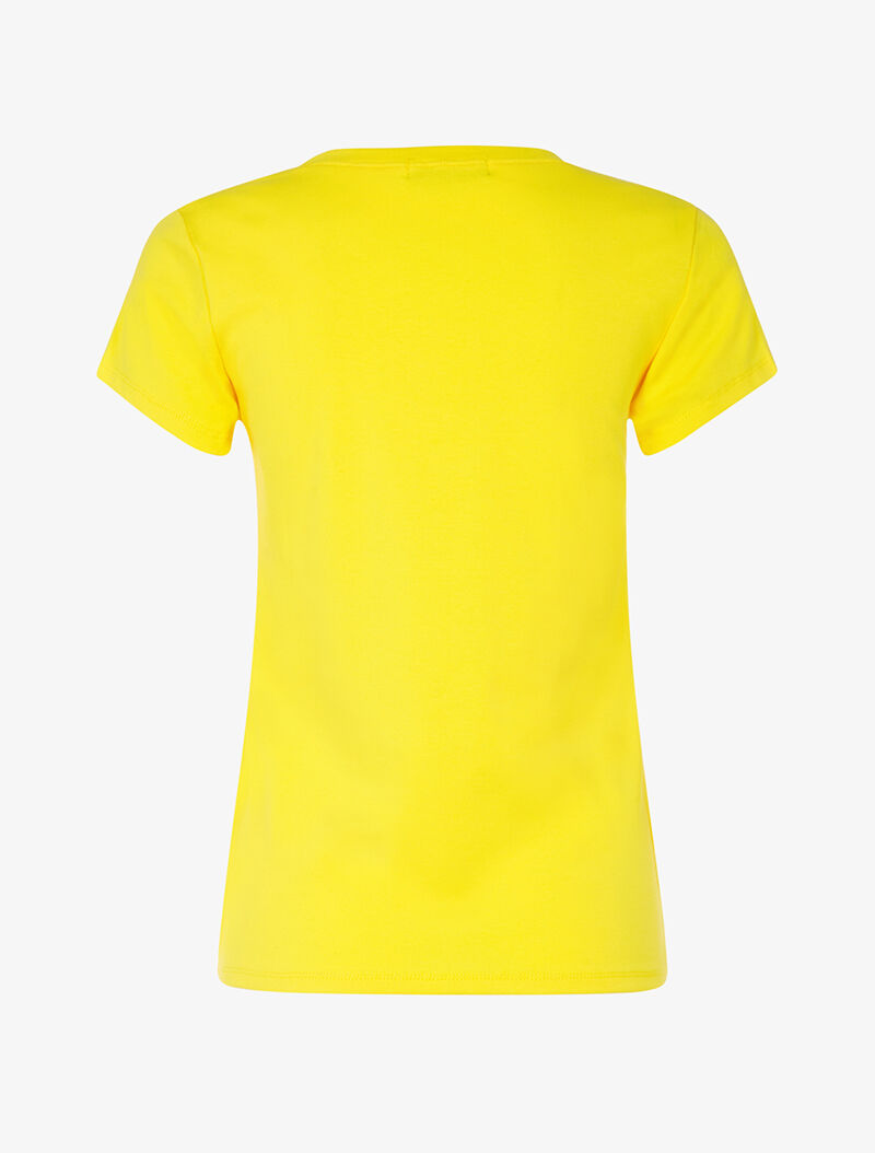 T-shirt portrait à la plage - jaune - 2