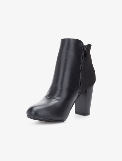 Bottines à quartiers zippés - noir - 3