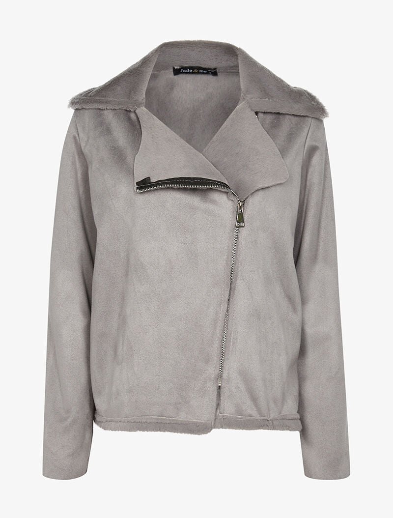 Blouson intérieur fourré - gris - 1