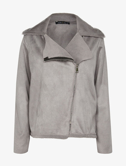 Blouson intérieur fourré - gris - 1