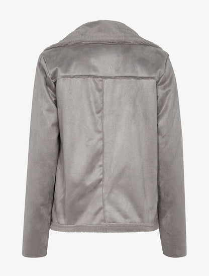 Blouson intérieur fourré - gris - 2