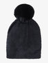 Bonnet effet angora - noir - 2