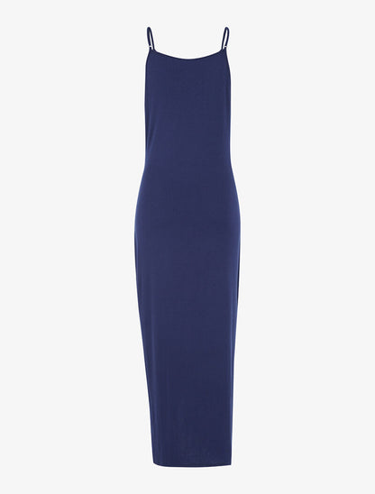Robe à effet portefeuille - marine - 5