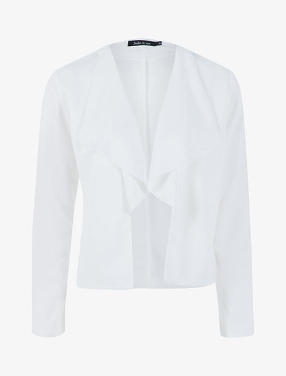 Veste à pans asymétriques - blanc - 3