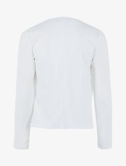 Veste à pans asymétriques - blanc - 2