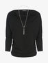 Top encolure coupe bateau ajustable - noir - 3