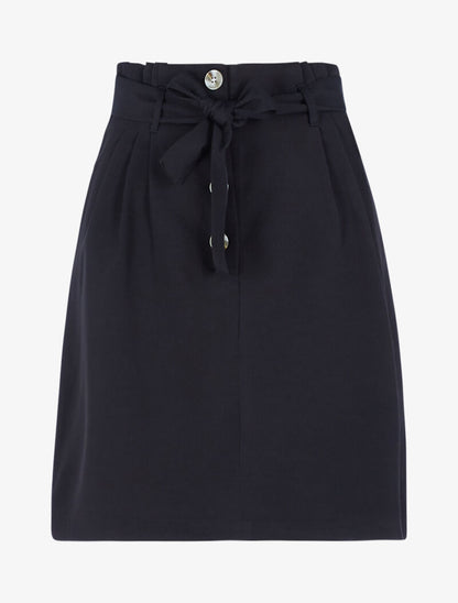 Jupe taille haute paper bag - noir - 4