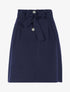 Jupe taille haute paper bag - bleu nuit - 1
