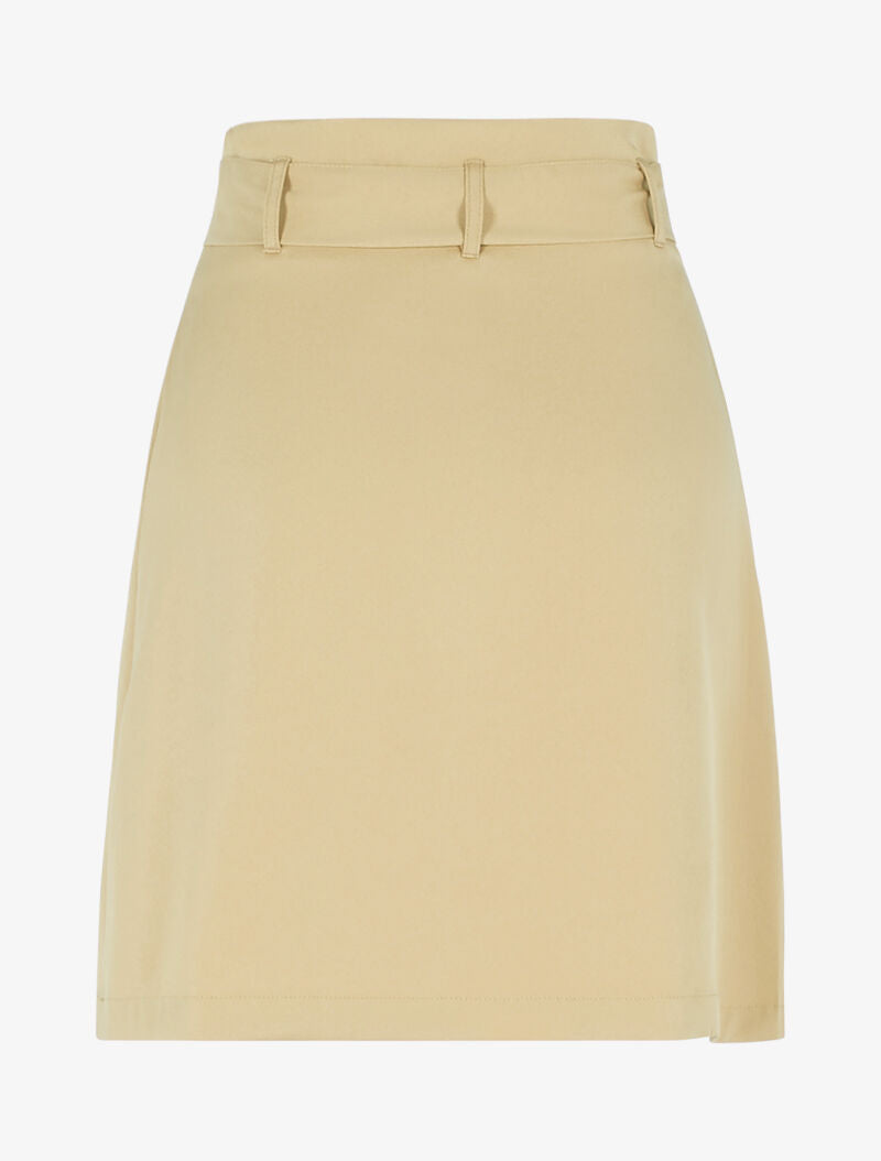 Jupe taille haute paper bag - beige foncé - 2