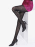 Collants à imprimés paquerettes - noir/bleu - 1