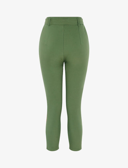Effen 7/8 broek - kaki