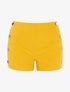 Mini short à boutonnières - jaune - 1